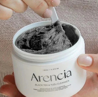 Arencia Black Tea Rice Mochi Cleanser 120g