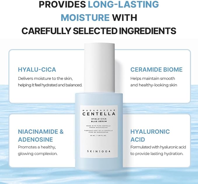 SKIN1004) Madagascar Centella Hyalu-Cica Blue Serum 50ml
