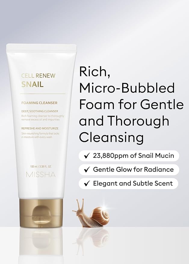 MISSHA) SUPER AQUA SNAIL CLEANSING FOAM