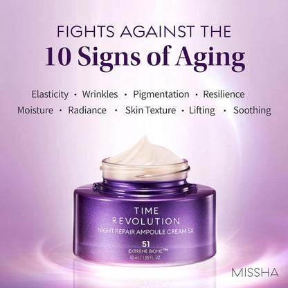 MISSHA) TIME REVOLUTION NIGHT AMPOULE CREAM