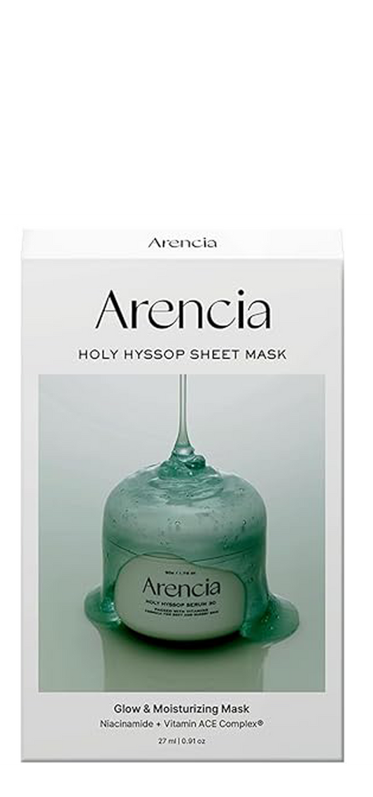 Arencia Holy Hyssop Sheet Mask 5P