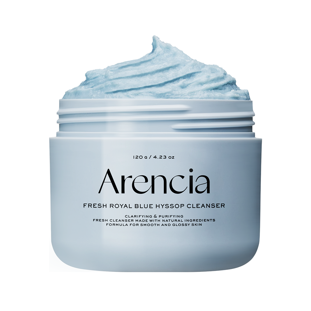 Arencia Royal Blue Hyssop Rice Mochi Cleanser