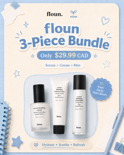 Floun Carrot Blending Daily Skin Reset Set